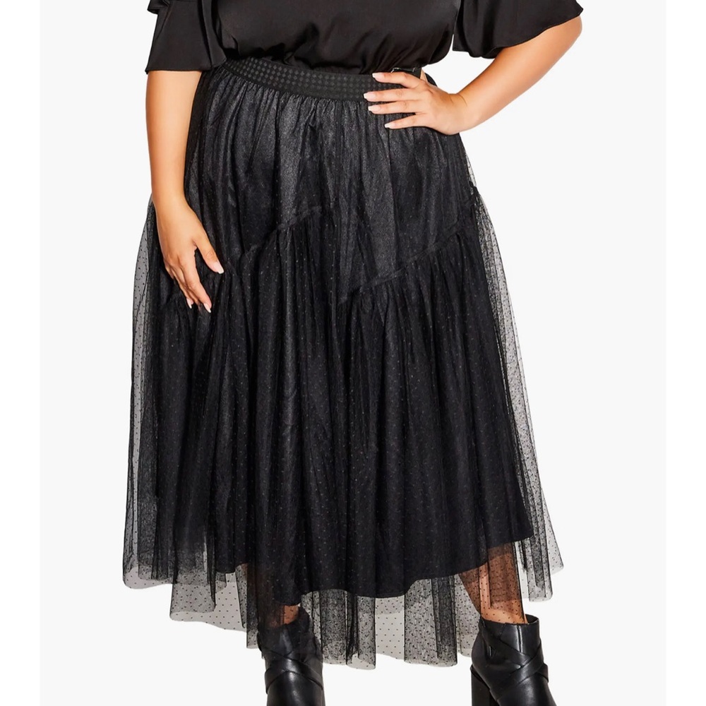 City Chic - Luna Tulle Maxi Skirt